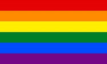 The standard rainbow flag